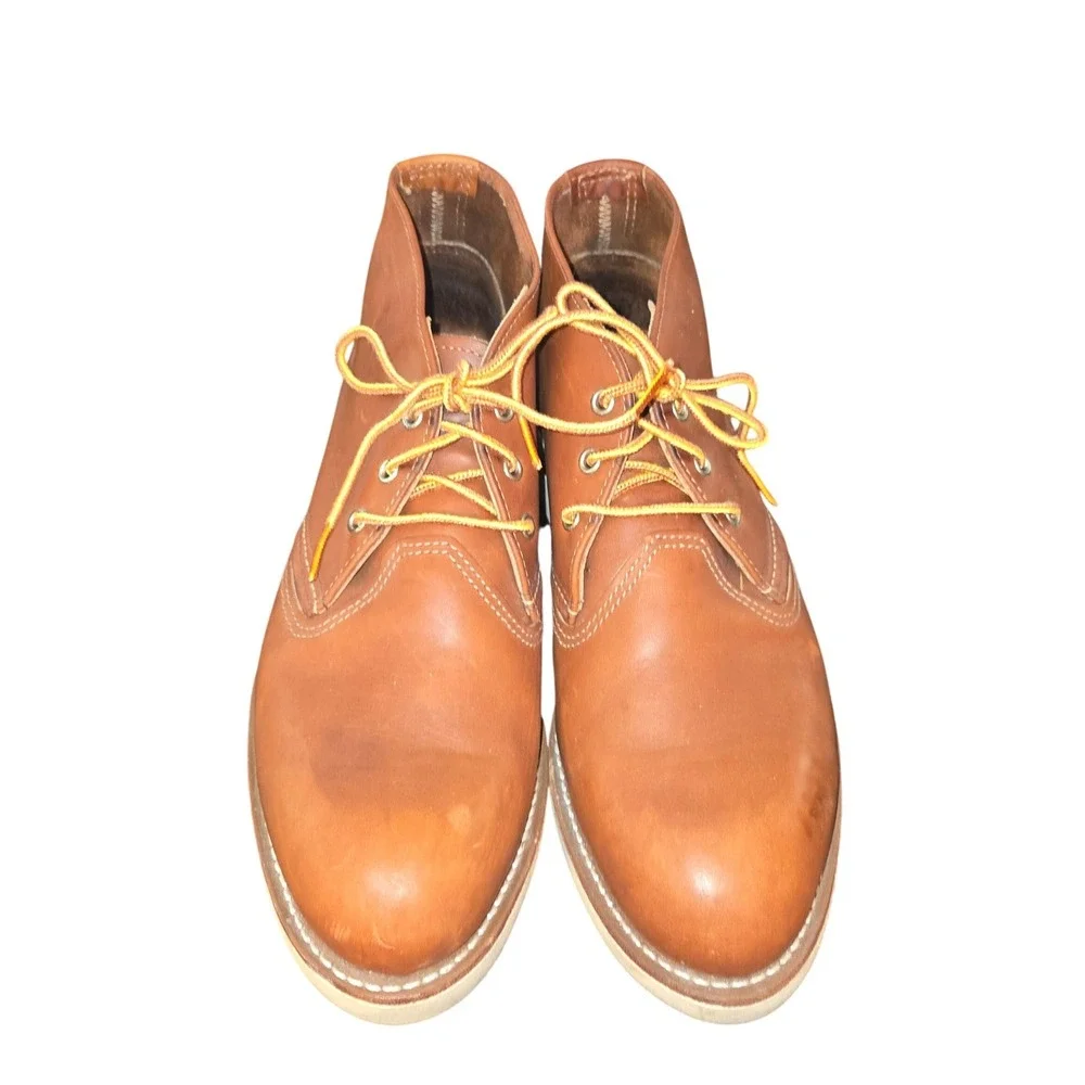 Red Wing Work Chukka Boots Men's Size 10D Oro Legacy Leather Brown Lace Up 3140